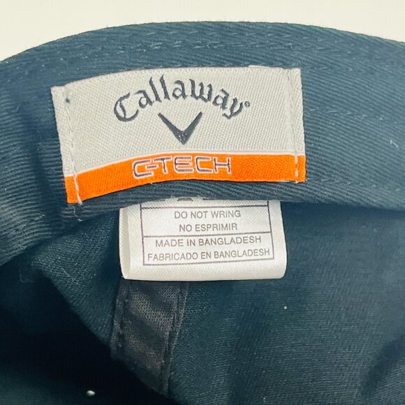 Callaway Golf Embroidered Logo Mens Sportswear Lightweight Black Adjustable Hat - Picture 4 of 4